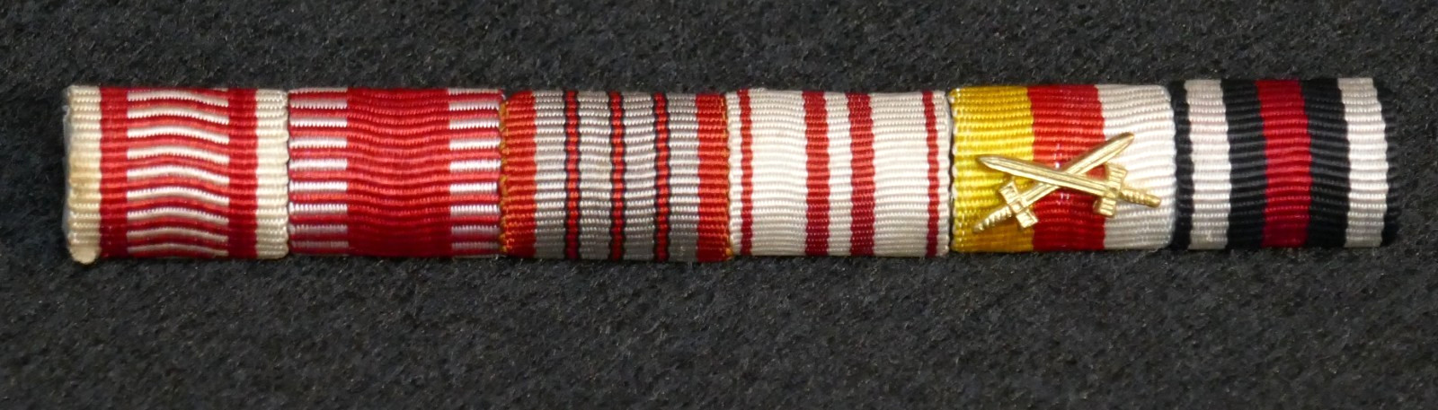 Original WWI Austro-Hungarian Army Medal Bar Kärntner Karl-Truppen Rare Mix