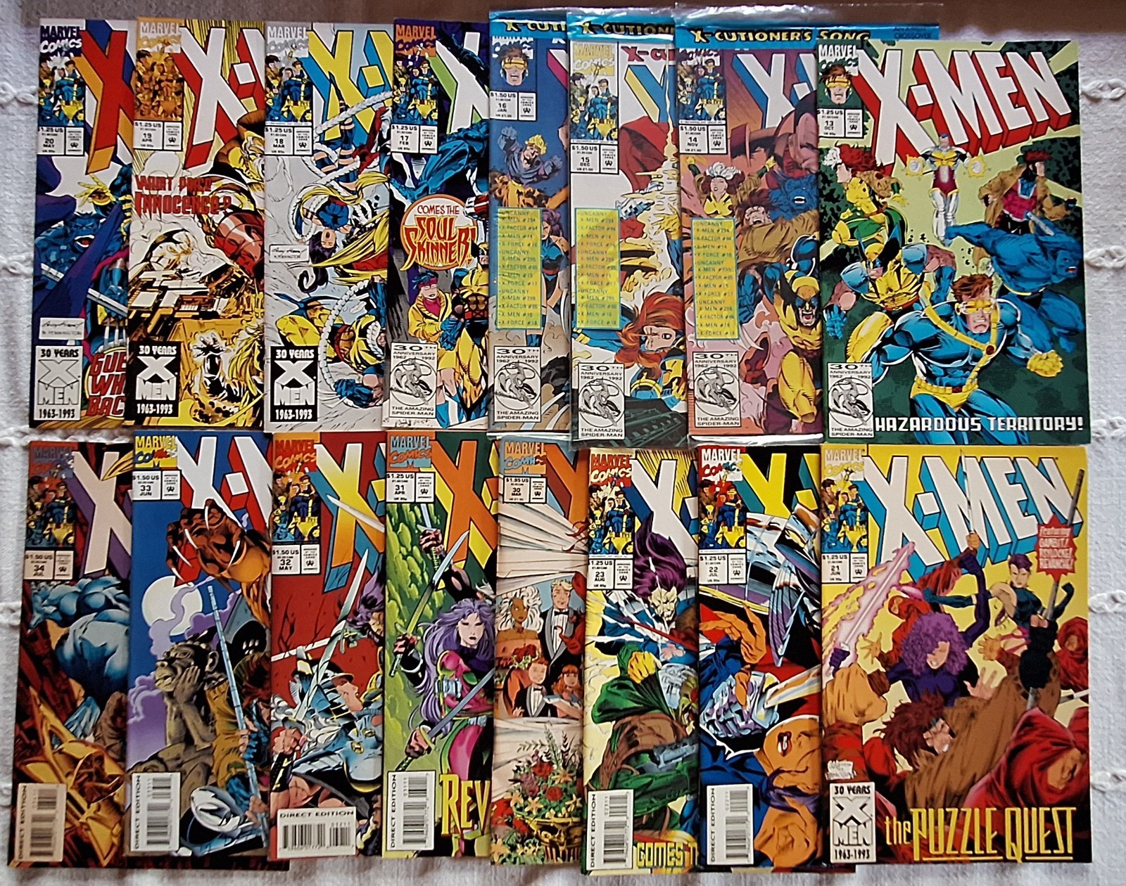 Marvel-X-Men 1991 #13-23,30-34 -16 issues-Wedding-X-Cutioner\'s Song