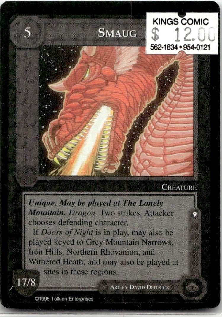 1995 Middle Earth CCG Limited Smaug 1995 Middle Earth CCG Limited Smaug