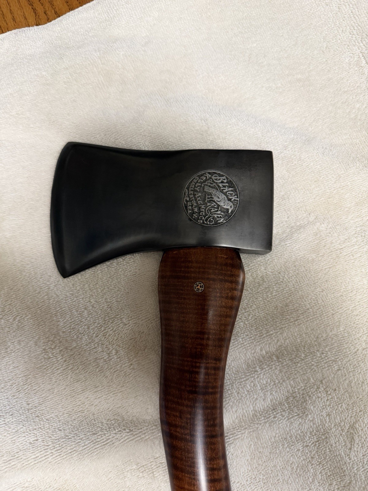 Vintage Embossed Kelly Black Raven Axe Cruiser