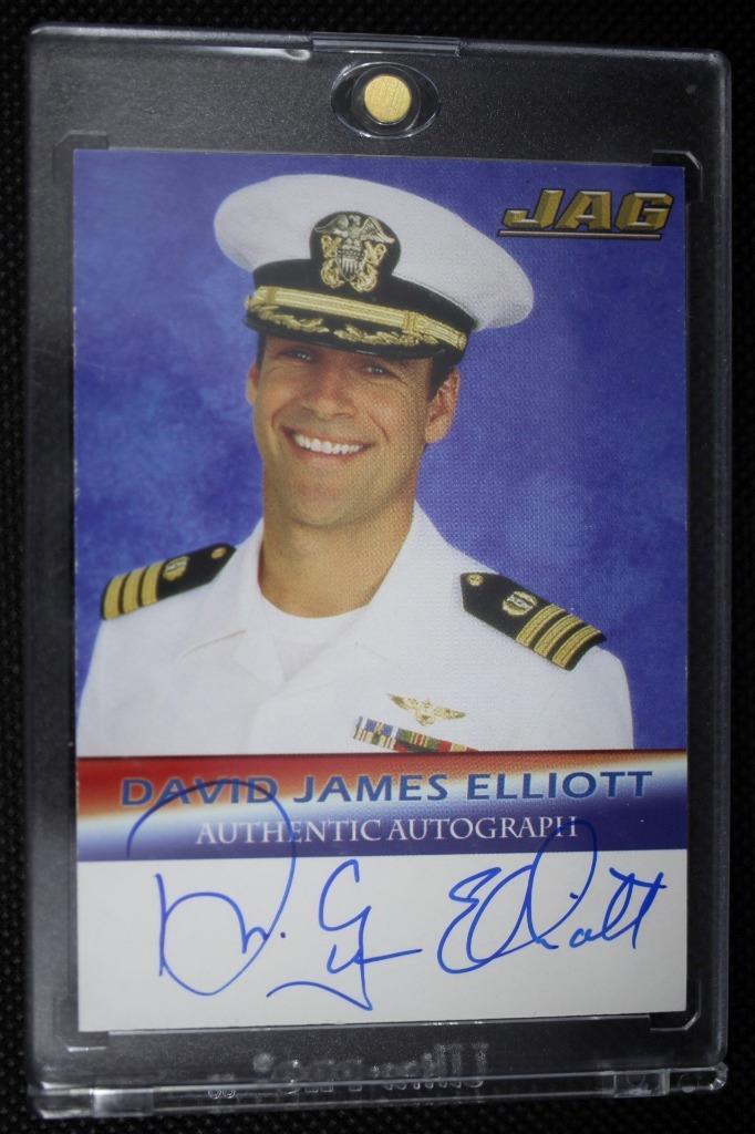2006 TK Legacy JAG signature series Auto Card A1 David James Elliott 2006 TK Legacy JAG signature series Auto Card A1 David James Elliott