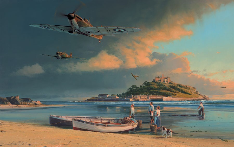 A Time For Heroes by Robert Taylor art print with 9 signatures and companion