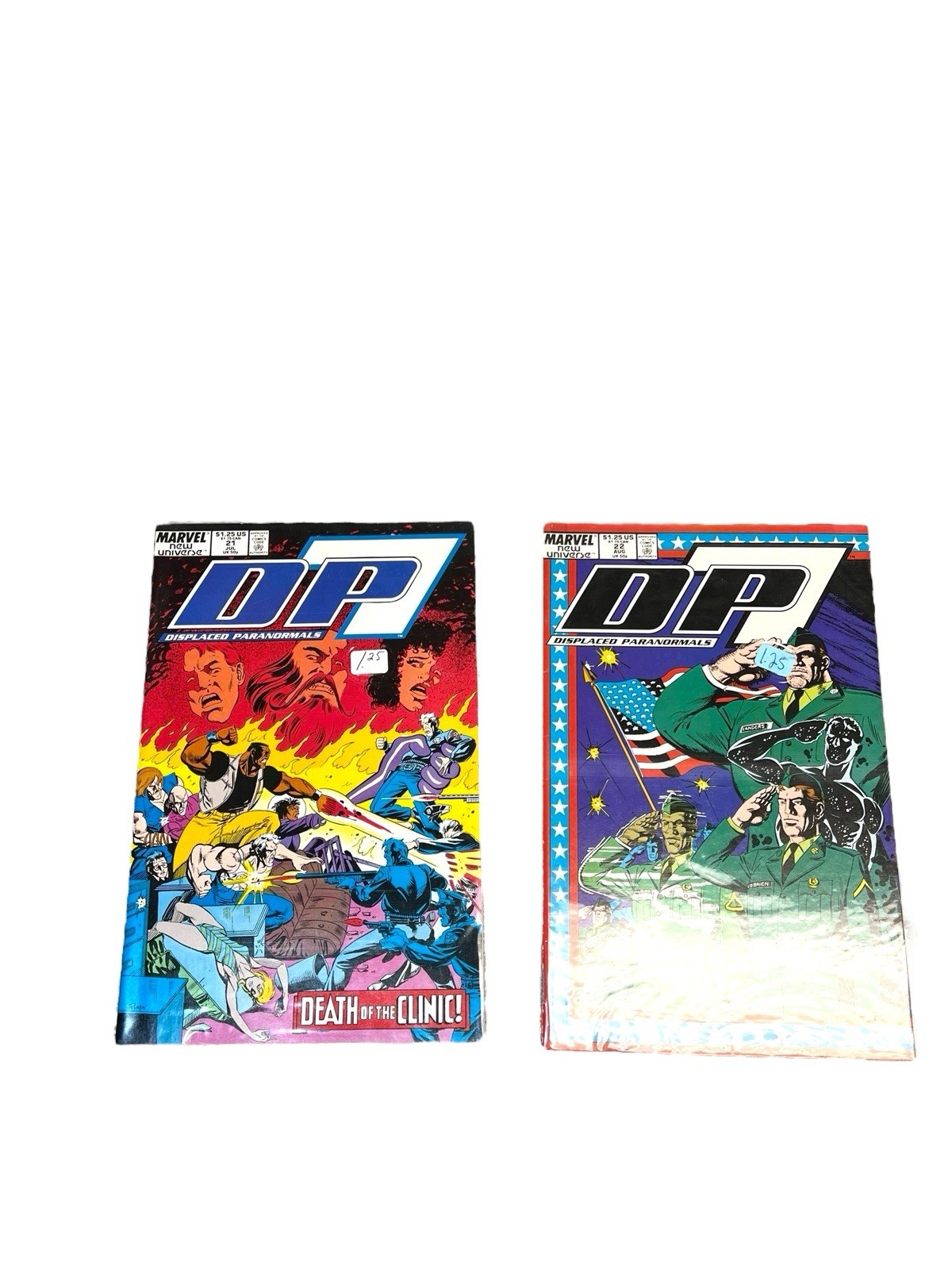 Lot Of 2 Marvel Comics DP7 Number 21 And 22 Vintage