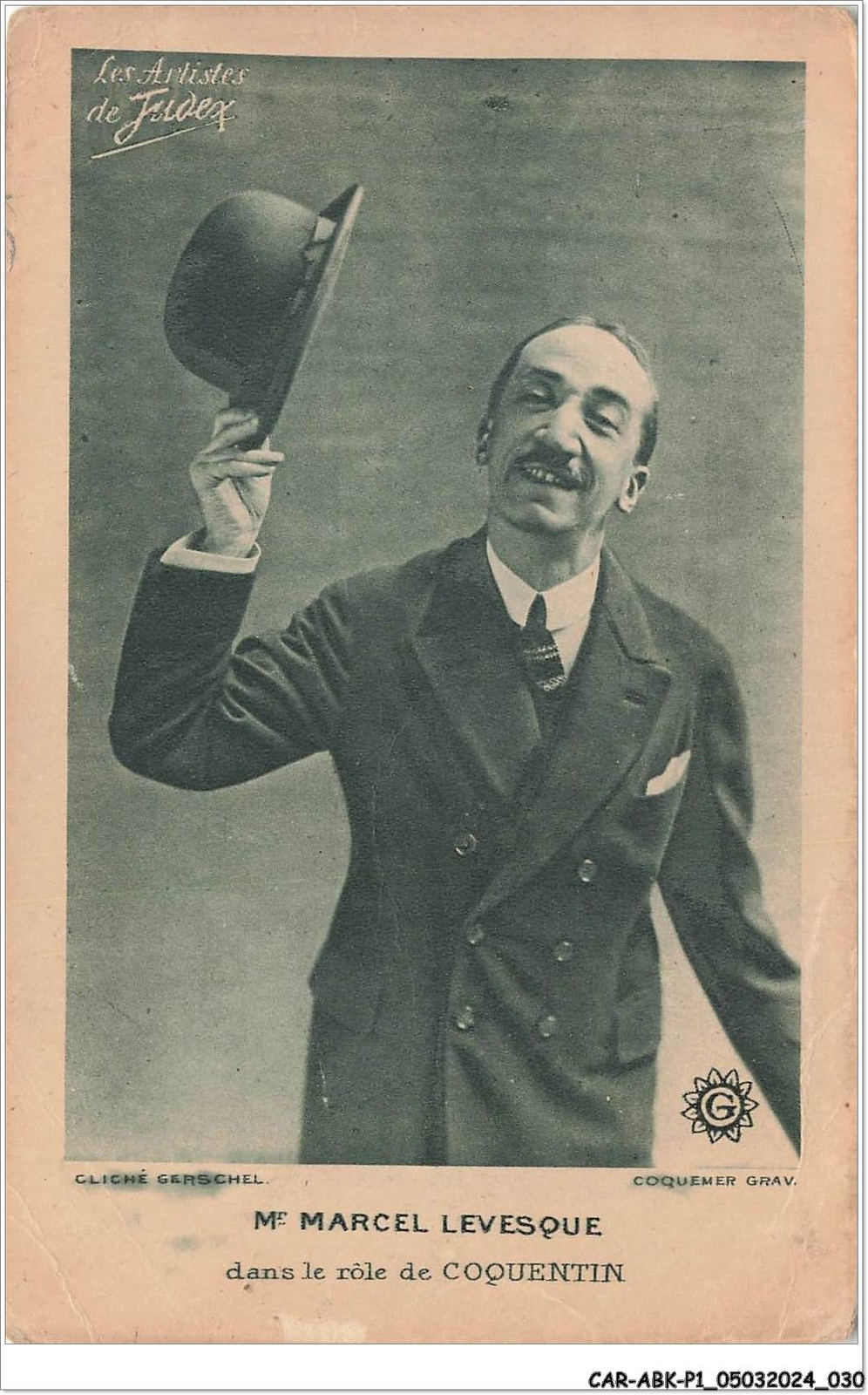 Car-Abkp1-0016-Actor - Mr Marcel Levesque - In The Role Of Coquentin Car-Abkp1-0016-Actor - Mr Marcel Levesque - In The Role Of Coquentin