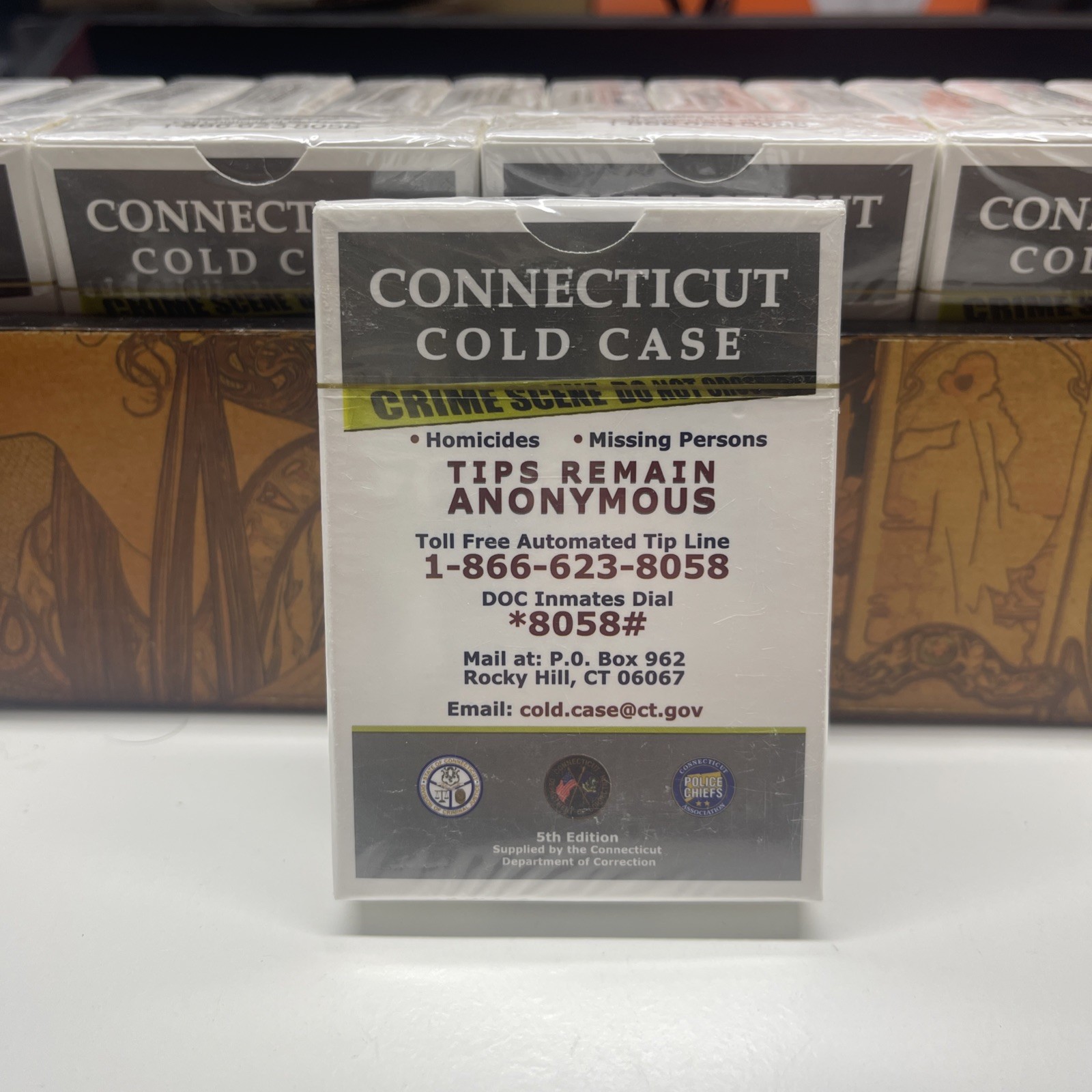 Connecticut Cold Case Playing Cards 5th Edition Unsolved CT Poker - BRAND NEW Connecticut Cold Case Playing Cards 5th Edition Unsolved CT Poker - BRAND NEW