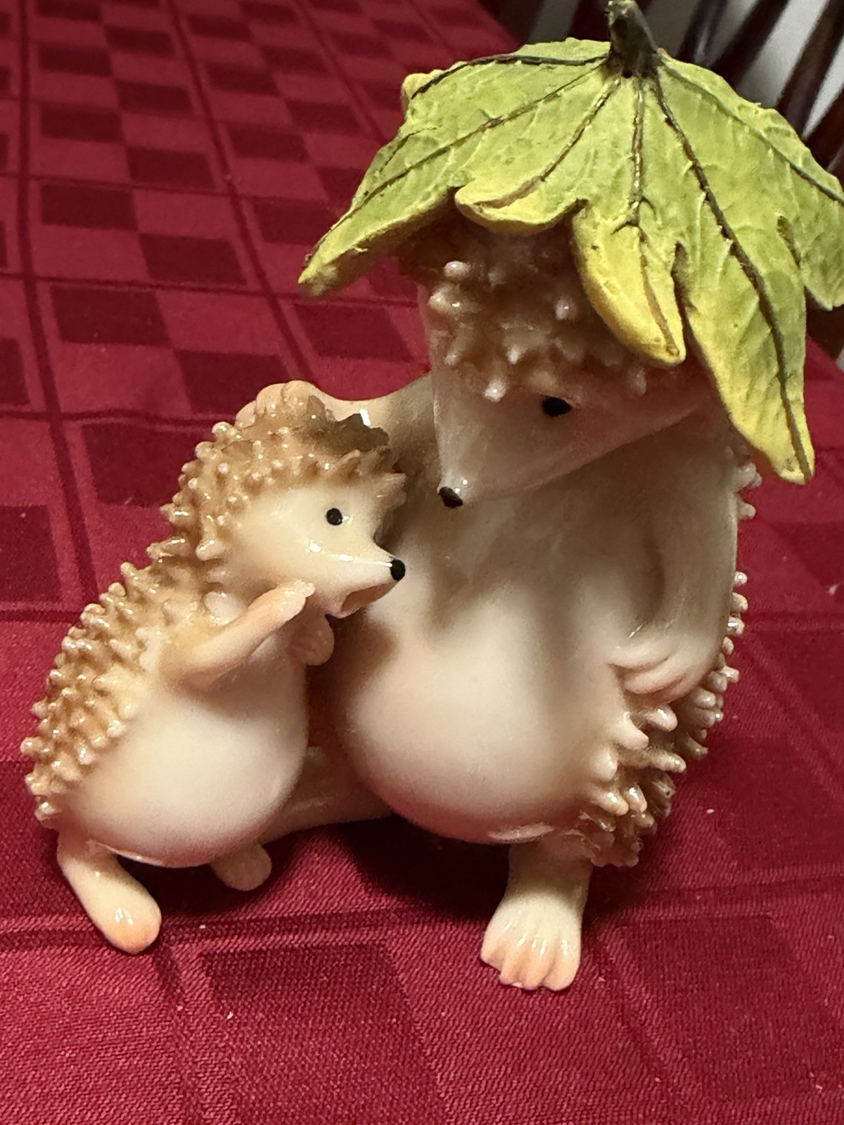 Cute 4”tall Vintage Head Hodge Resin Figurine