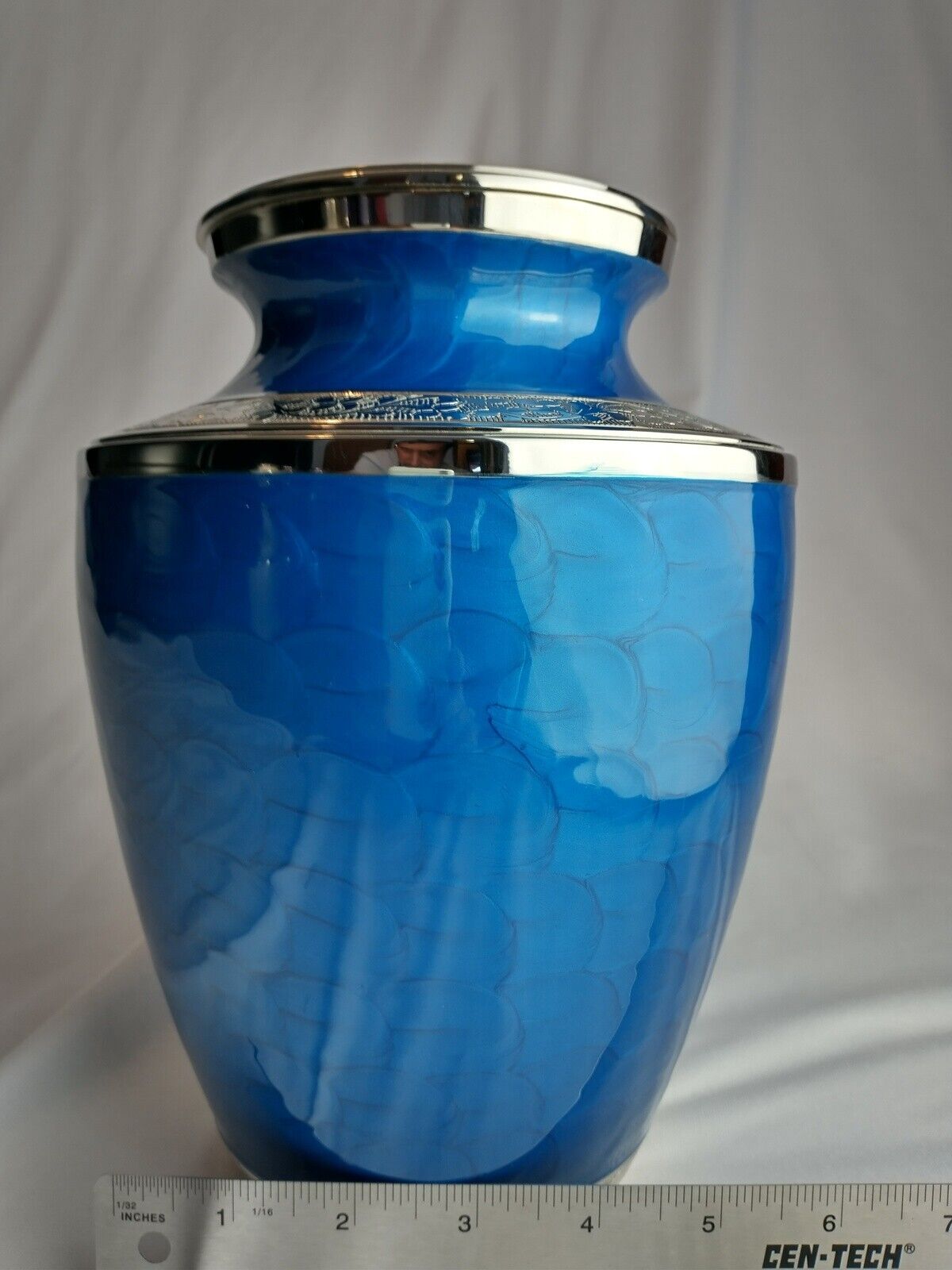 Blue Cremation Urn, Cremation Urns Adult, Urns for Human Ash