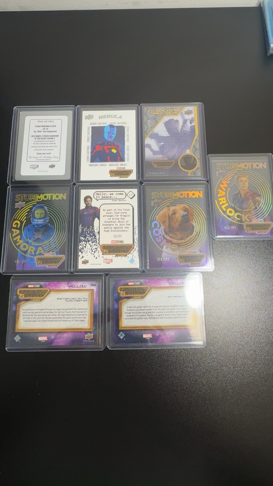 Upper Deck 2024 Guardians of the Galaxy Vol. 3 106 Card Lot multiple # Cards 