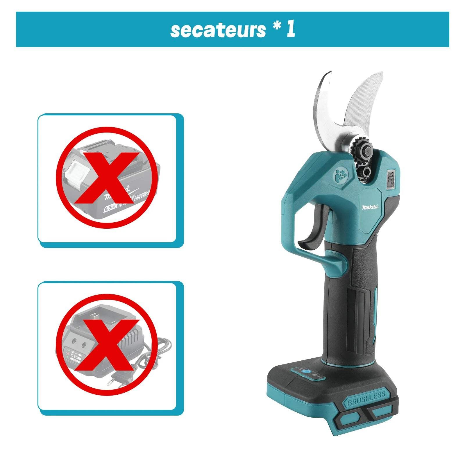Makita 45MM Cordless Brushless Electric Pruning Shear Tree Bonsai Plum Branch