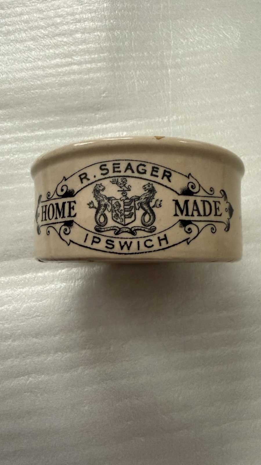 Antique English R. SEAGER Sainsburry Frank Cooper Crock Dish