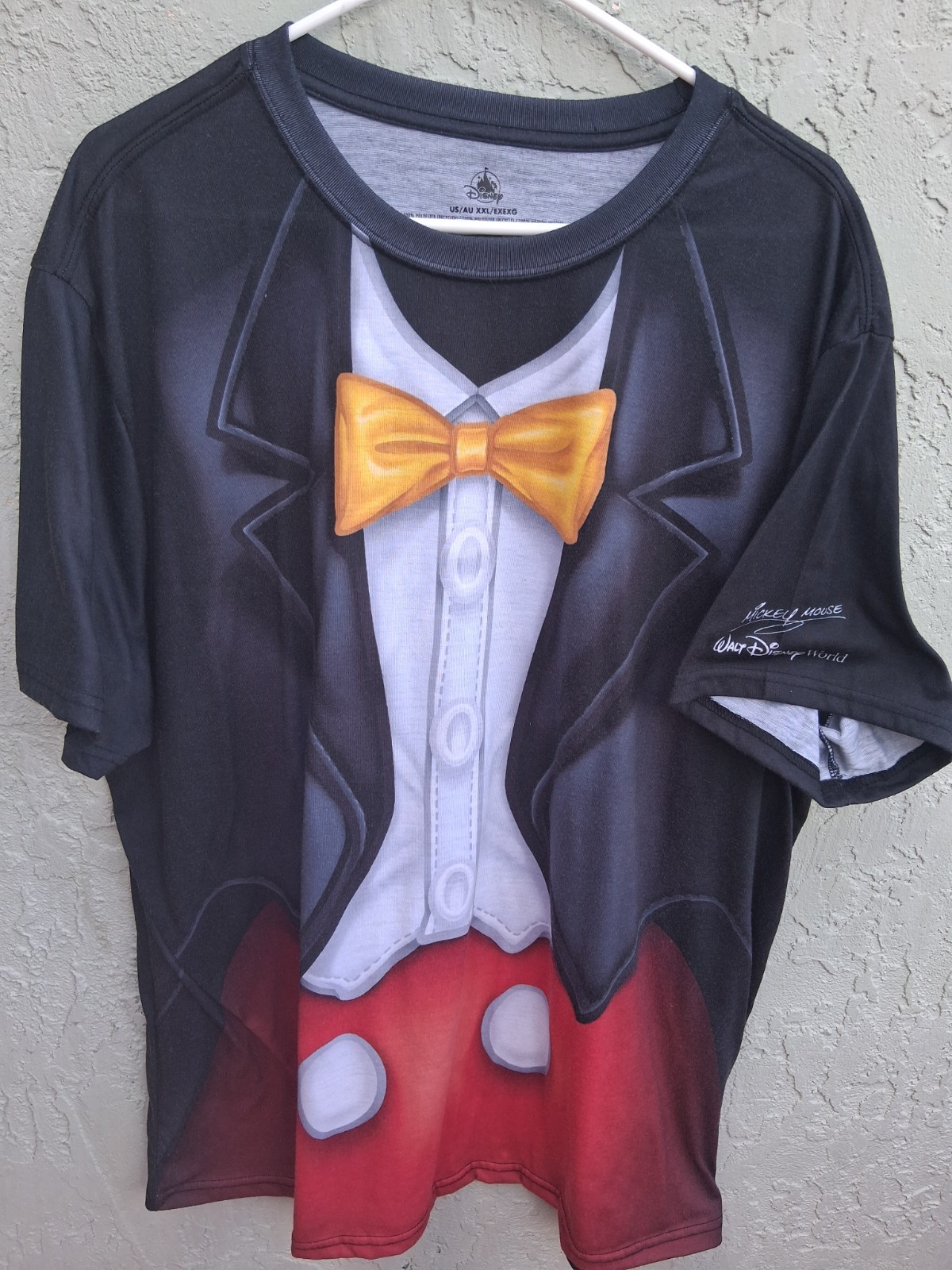 Walt Disney World Mickey Mouse Tuxedo Shirt Men's XXL Disney Store Shirt Cosplay Walt Disney World Mickey Mouse Tuxedo Shirt Men's XXL Disney Store Shirt Cosplay