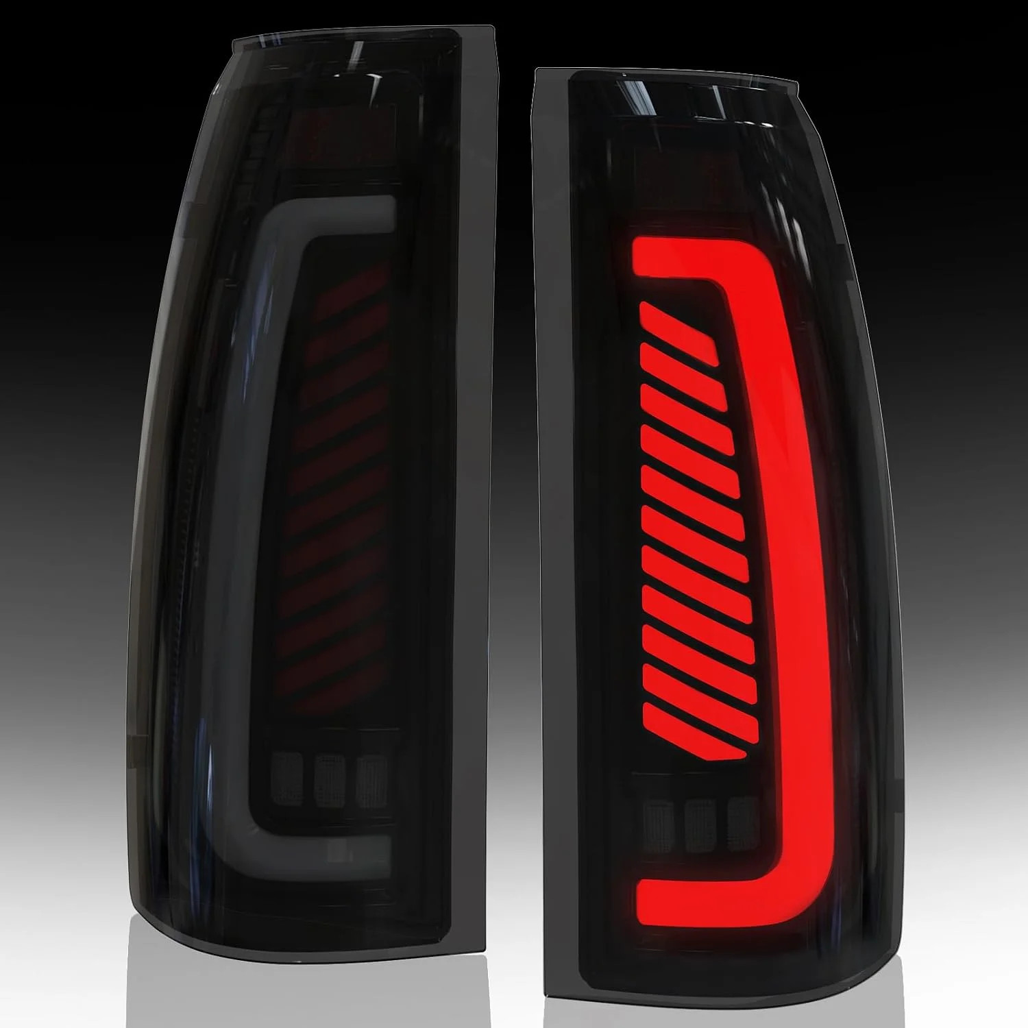 Full Led Tail Lights for 1988-1999 Chevy GMC C/K Pickup Truck Silverado Suburban