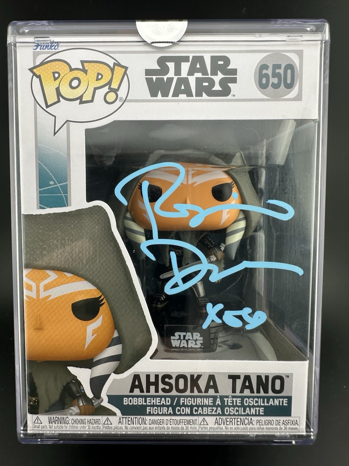 Rosario Dawson Signed Star Wars Ahsoka Pop Vinyl Figure #650 Celebrity Authentic