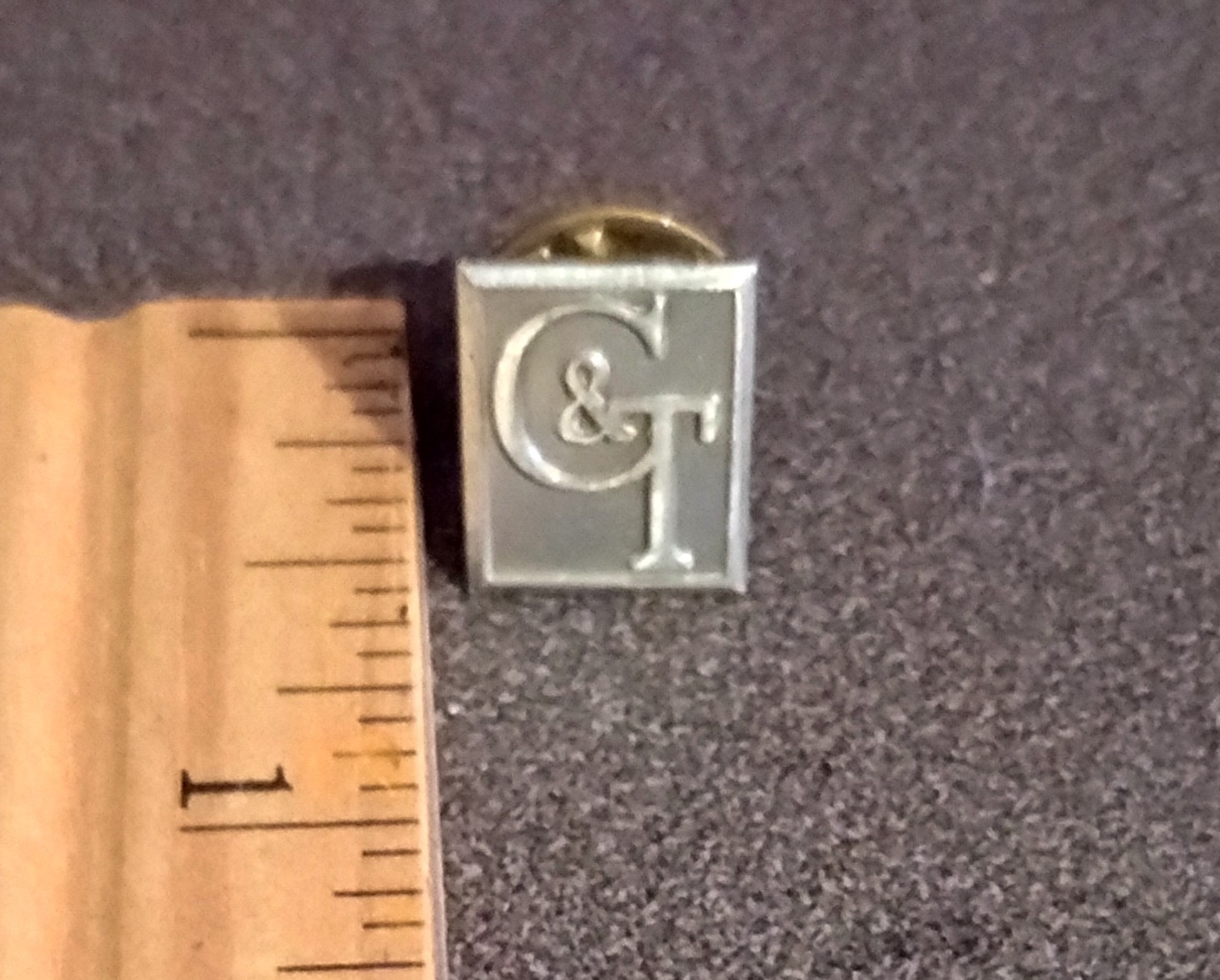 Letters Initials C And T Lapel Vest Pin Collectible Vintage 