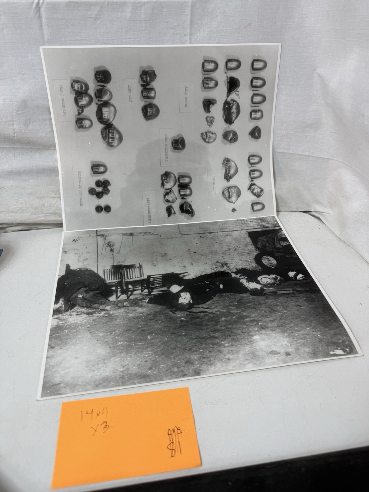 Historical 1929 Gangster Era Crime Scene Event Photo 14x11 Collectible Lot