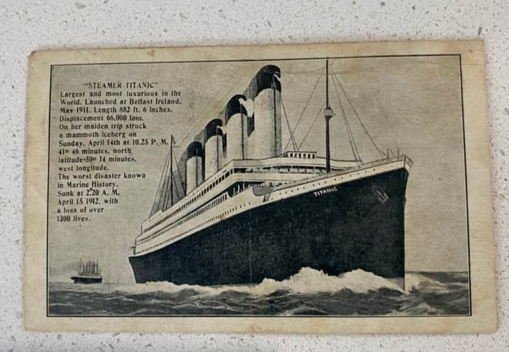 1912 Titanic Postcard Australian Issue Never Used Rare 1912 Titanic Postcard Australian Issue Never Used Rare