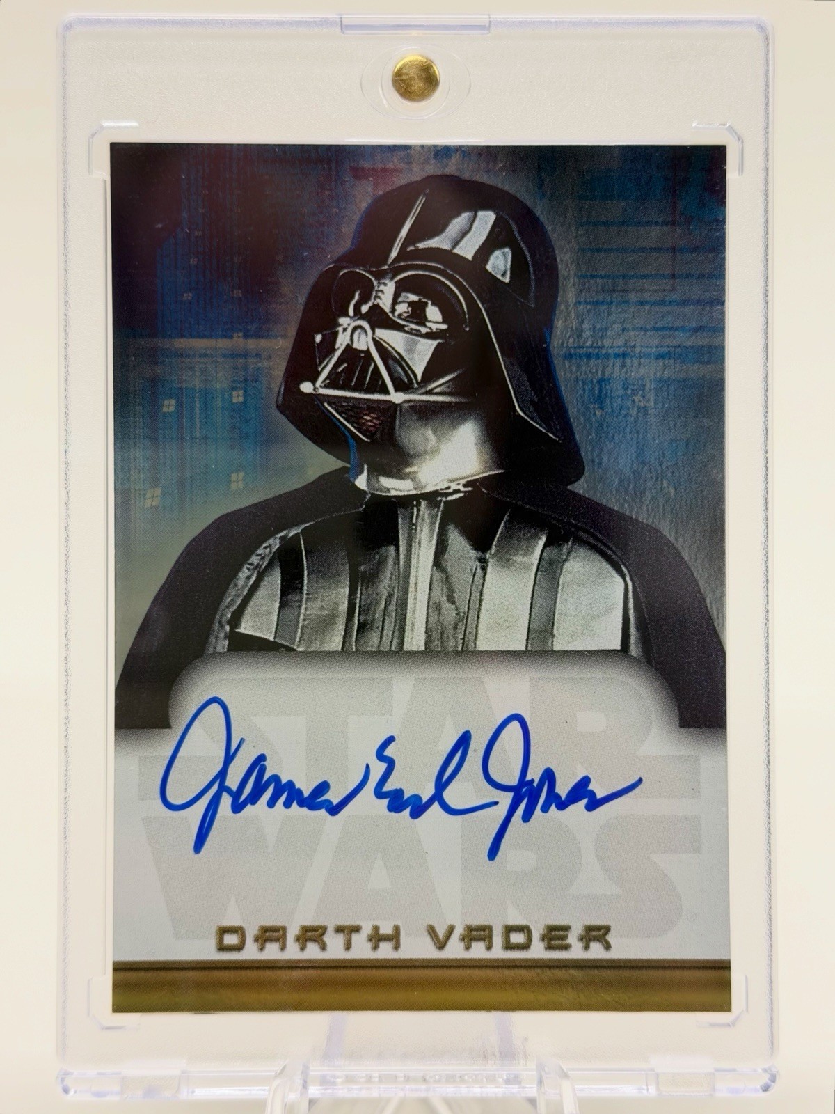 2001 Star Wars Evolution James Earl Jones Darth Vader Rookie Debut Autograph