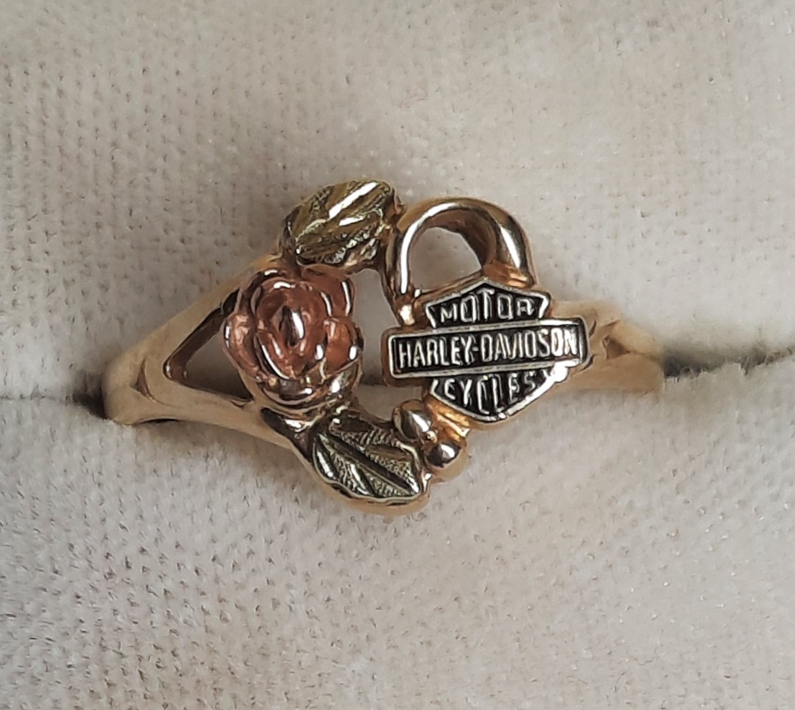 Harley Davidson Black Hills Gold Ring