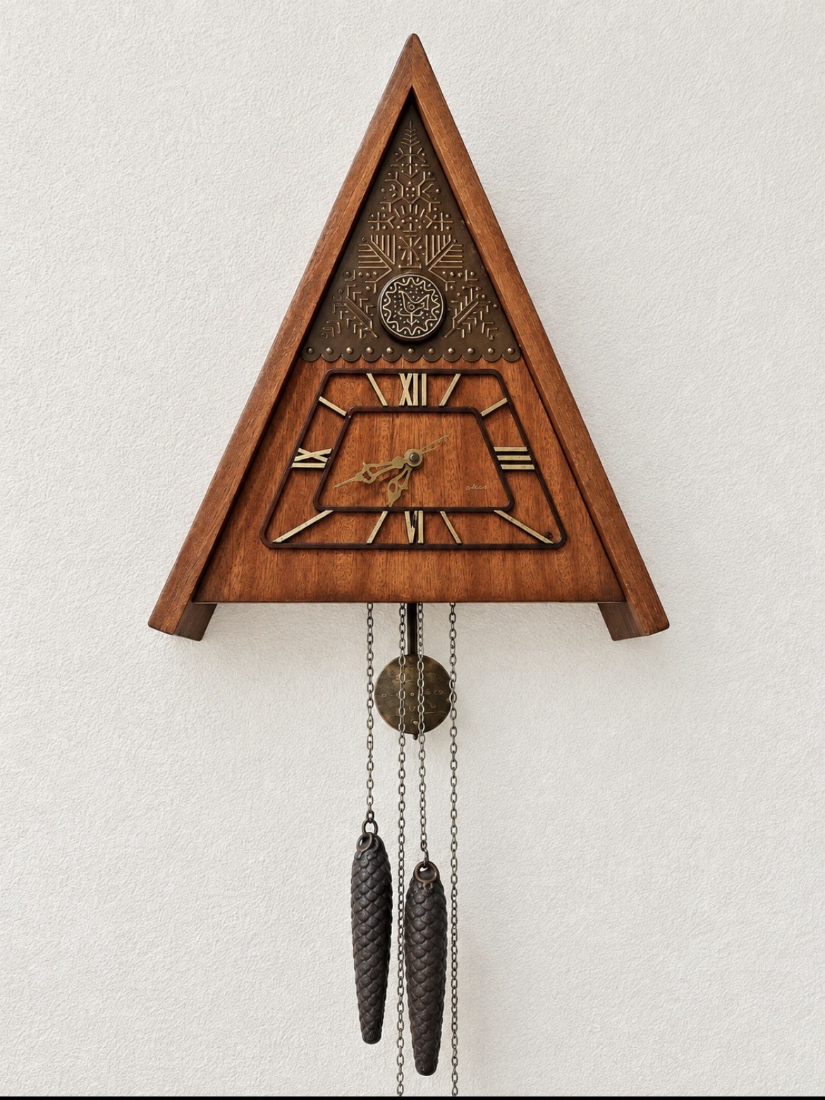 MAYAK MAJAK VINTAGE   WOODEN  WALL CUCKOO CLOCK SOVIET USSR  WORKING
