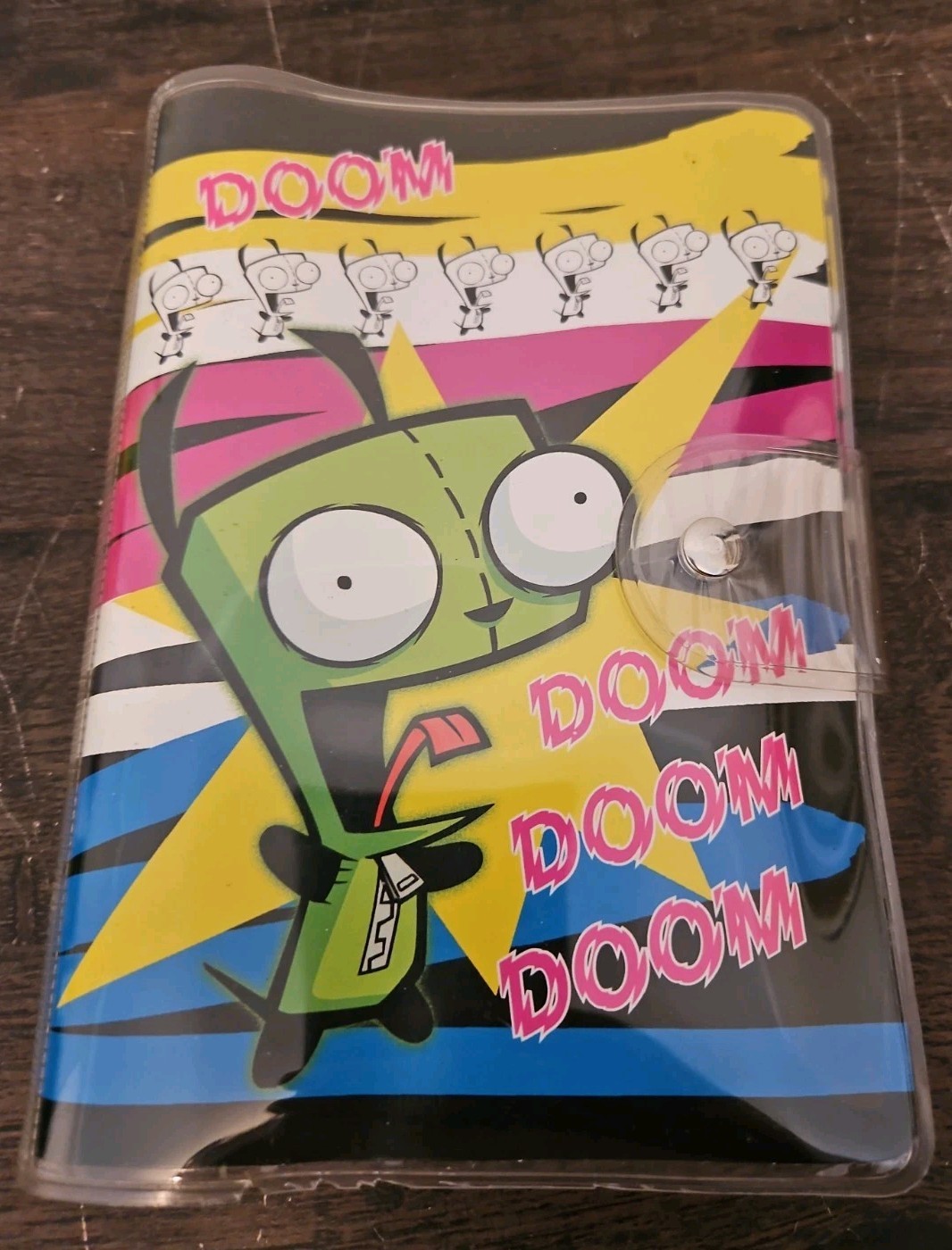 RARE Invader Zim Gir planner address book binder deadstock 2008 stationary