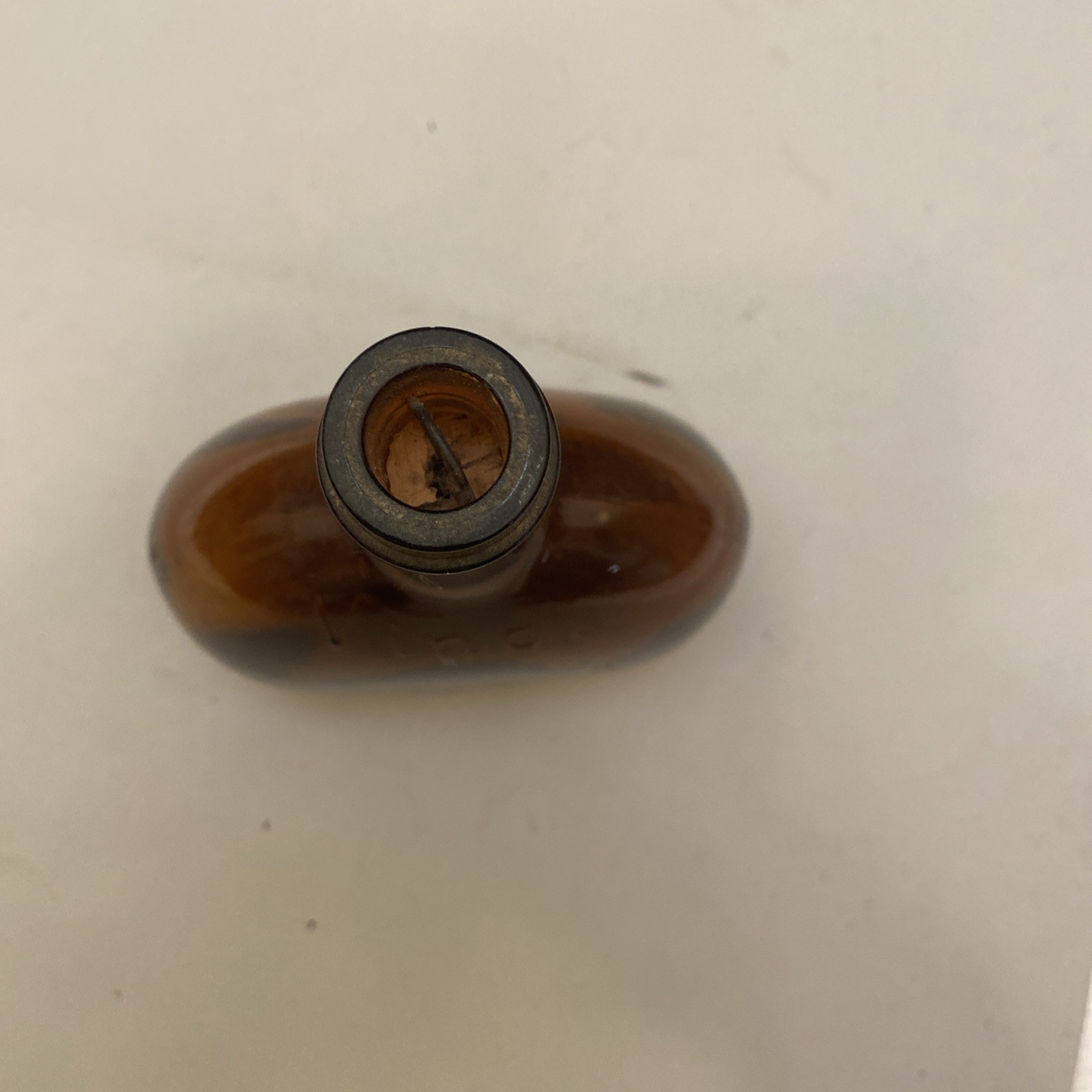  Vinol Bottle With stopper COD LIVER OIL AMBER BOTTLE