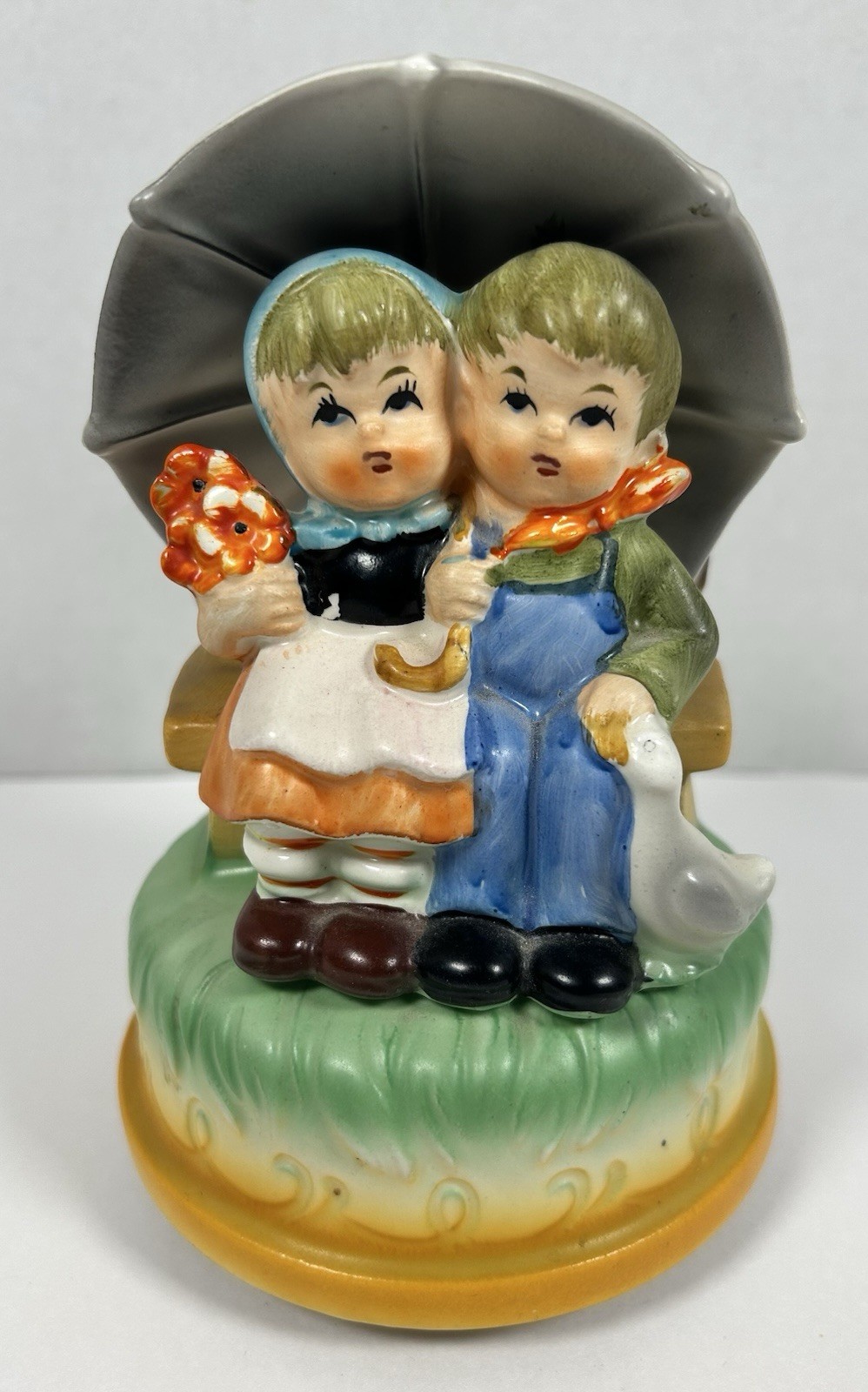 VTG Hummel Style Wind Up Musical Figurine Made in Japan VTG Hummel Style Wind Up Musical Figurine Made in Japan