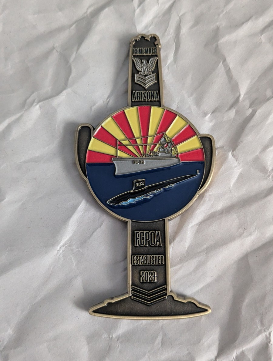 USS Arizona SSN 803 US Navy Virginia Class Submarine Challenge Coin