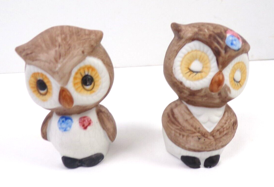Vintage Owl Pair 2 1/2\