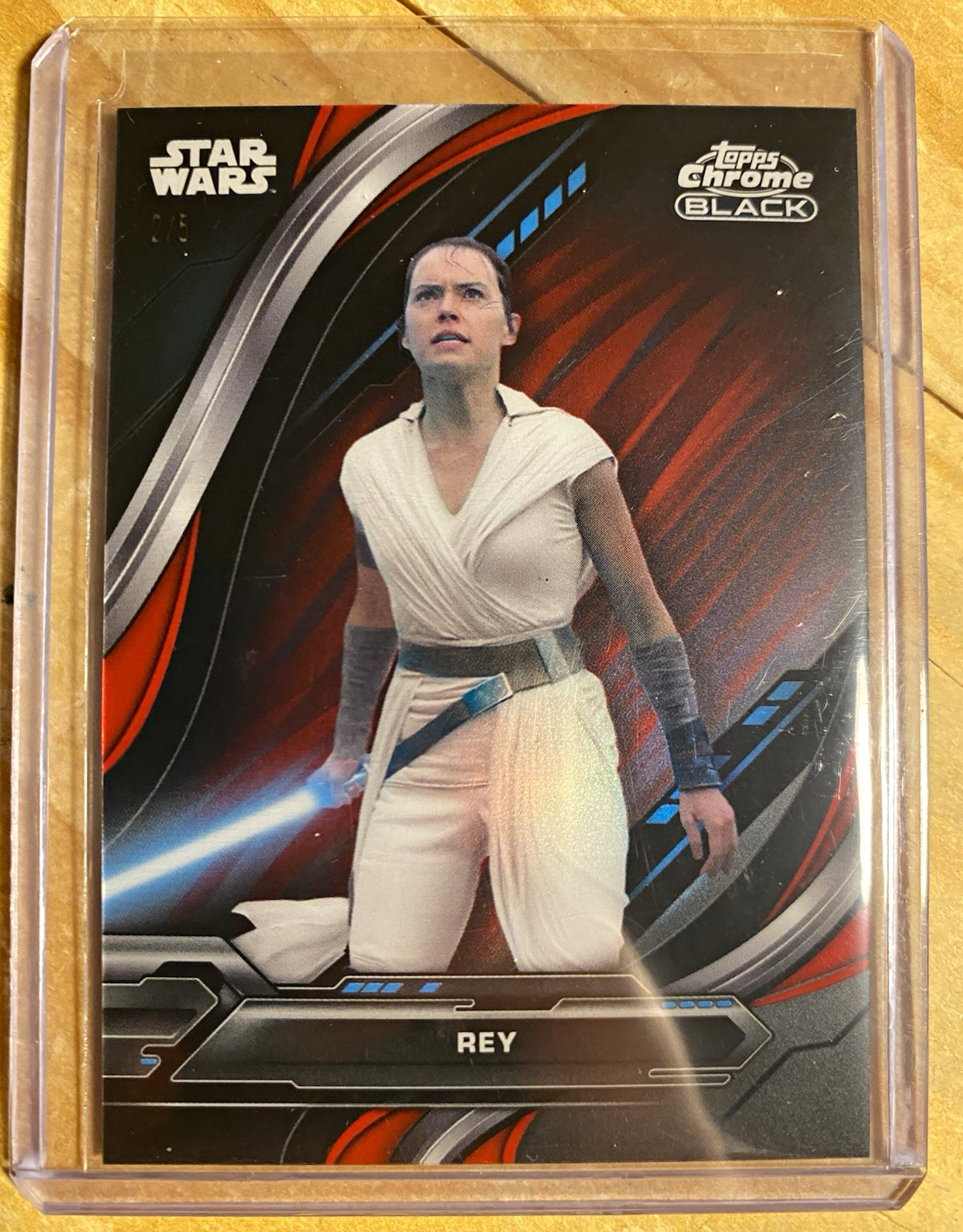2024 Topps Star Wars Chrome Black Rey #2 /5 Red Refractor 2024 Topps Star Wars Chrome Black Rey #2 /5 Red Refractor