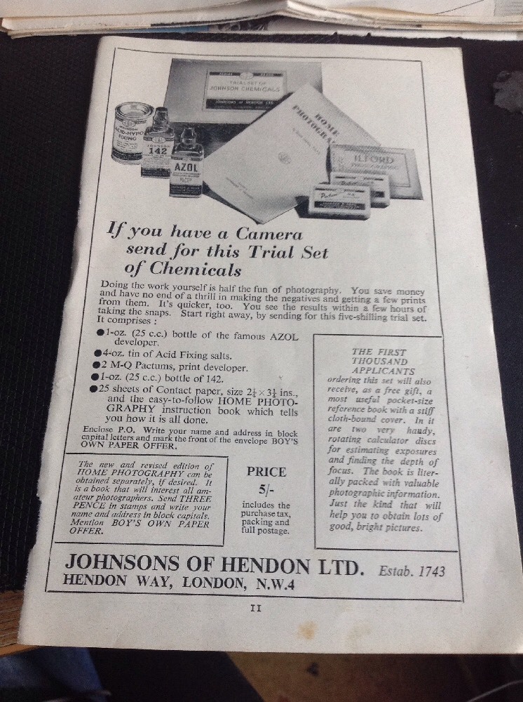 73-3 Ephemera 1949 Advert Johnsons Of Hendon Ltd Hendon Way