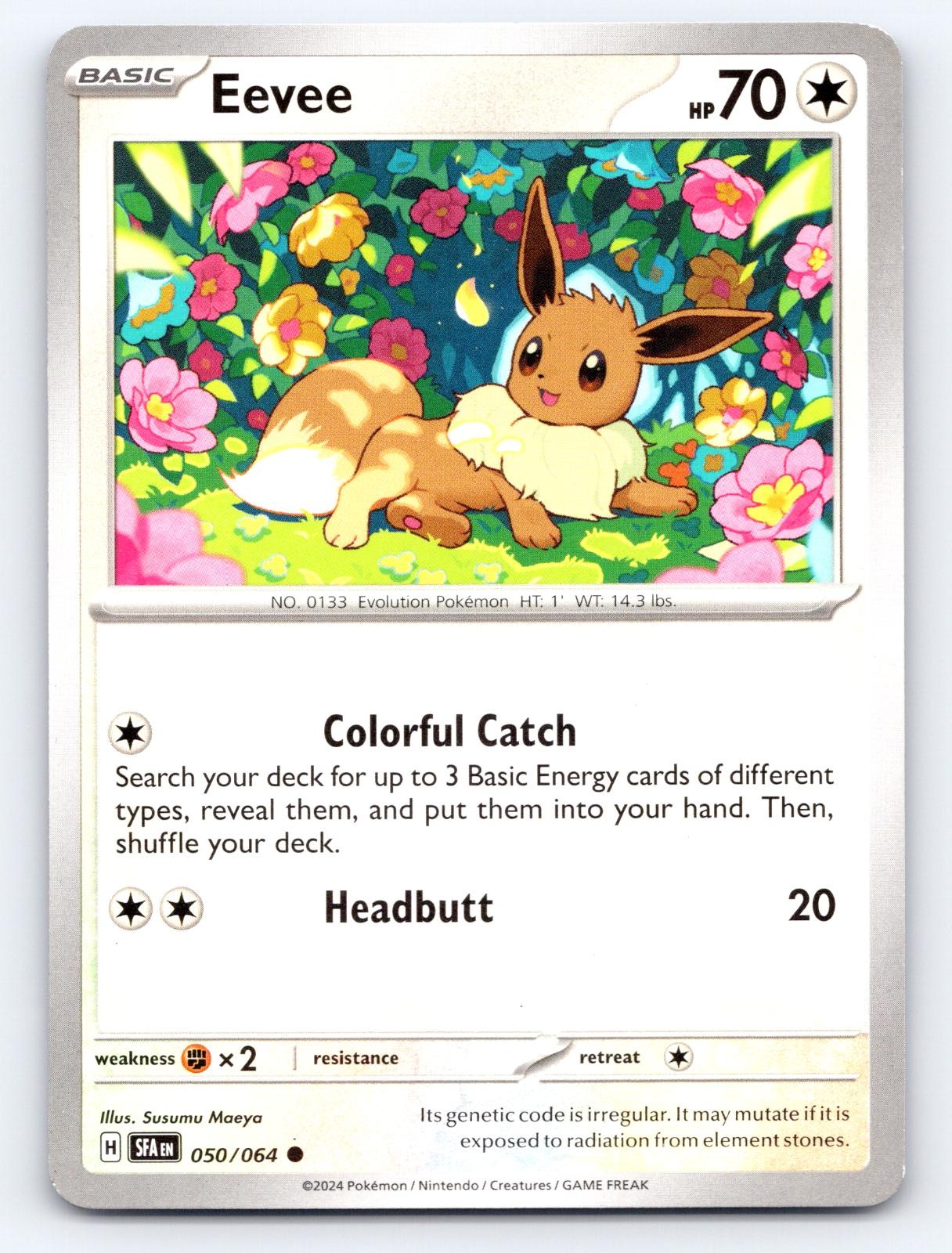 Eevee 050/064 Common Shrouded Fable Pokemon Lightly Played