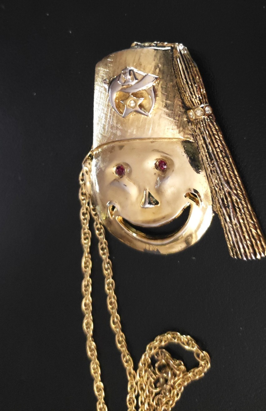 Vintage Masonic Shriners Pendant Necklace 