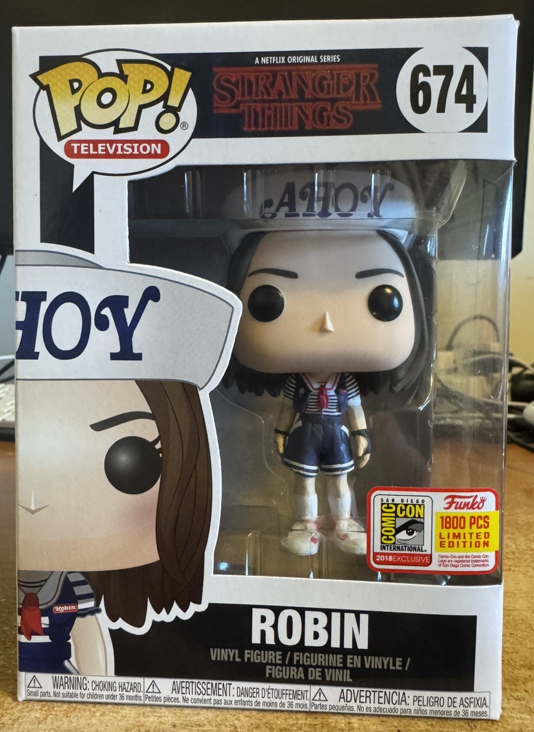 Funko Pop Stranger Things Robin #674 SDCC EXCLUSIVE - LE 1800 pieces Funko Pop Stranger Things Robin #674 SDCC EXCLUSIVE - LE 1800 pieces