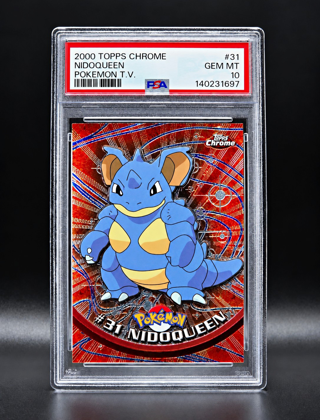 2000 TOPPS CHROME POKEMON T.V. #31 NIDOQUEEN PSA 10 2000 TOPPS CHROME POKEMON T.V. #31 NIDOQUEEN PSA 10