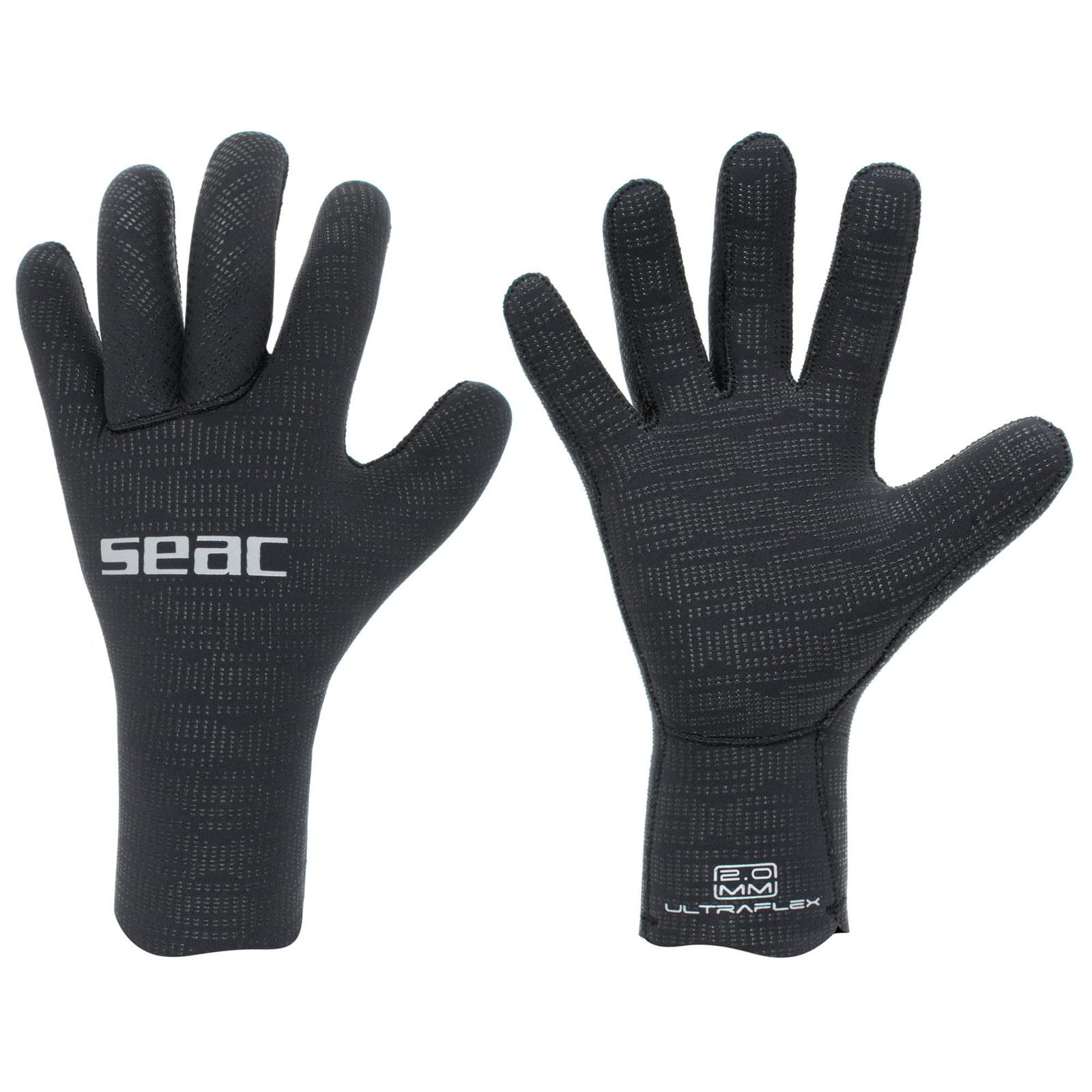 SEAC Ultraflex 2mm Neoprene Diving Gloves, Black, Small, Anti-Slip Spearfishing SEAC Ultraflex 2mm Neoprene Diving Gloves, Black, Small, Anti-Slip Spearfishing