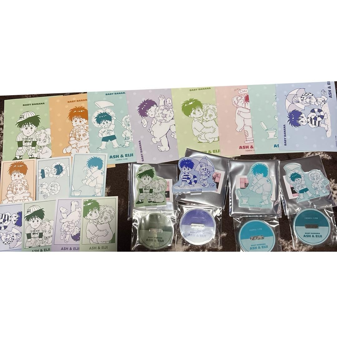 Banana Fish Animate Fair Acrylic Stand Bromide Card Set Collectible 15+