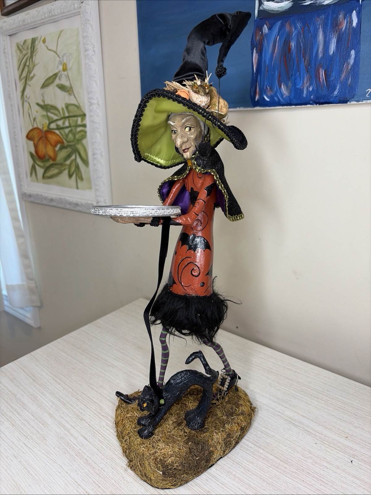 Katherine’s Collection Esmerelda W/Tray Bewitching Figure Grandin Road RARE HTF