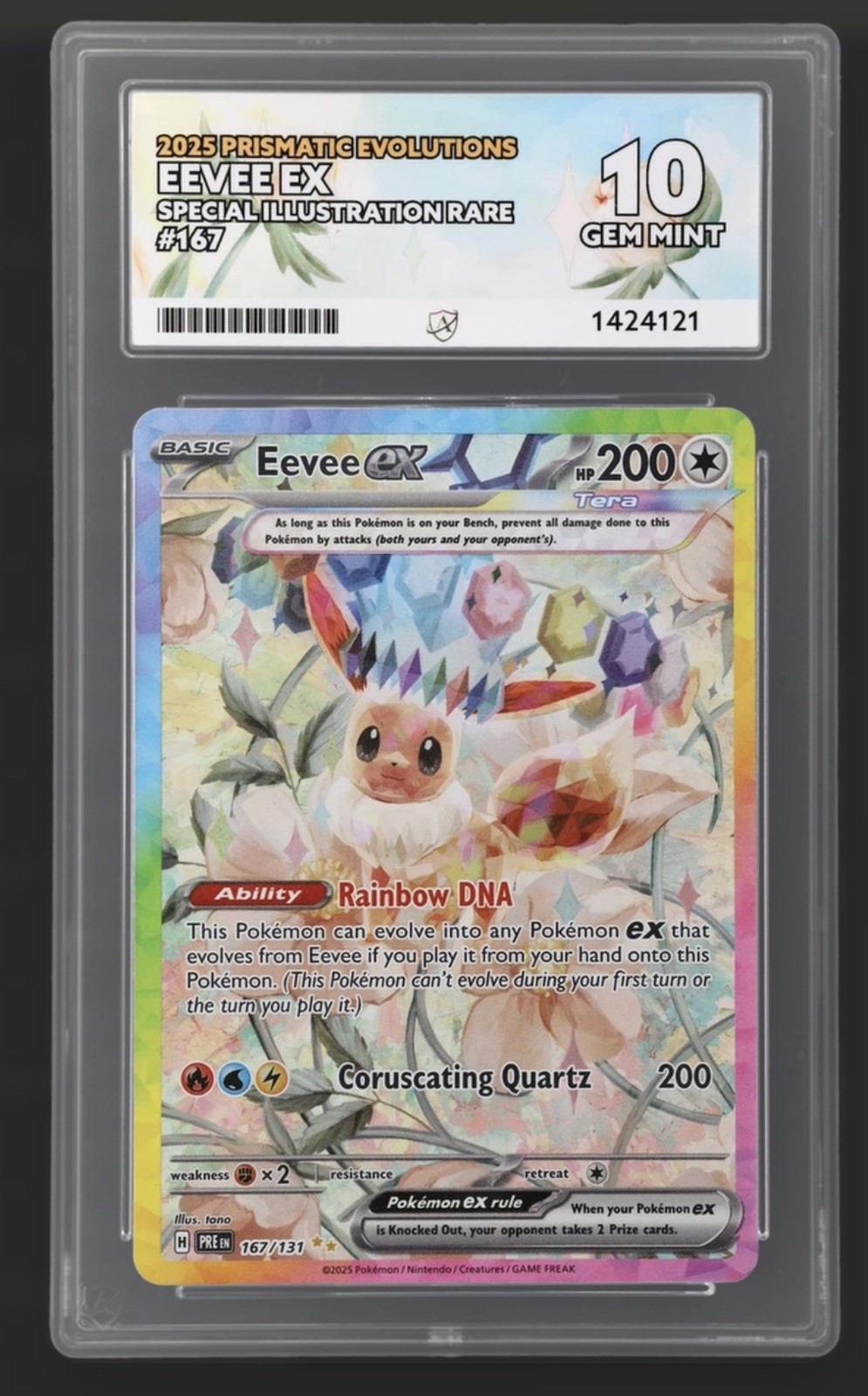 Eevee ex 167/131 Prismatic Evolutions Holo ACE 10