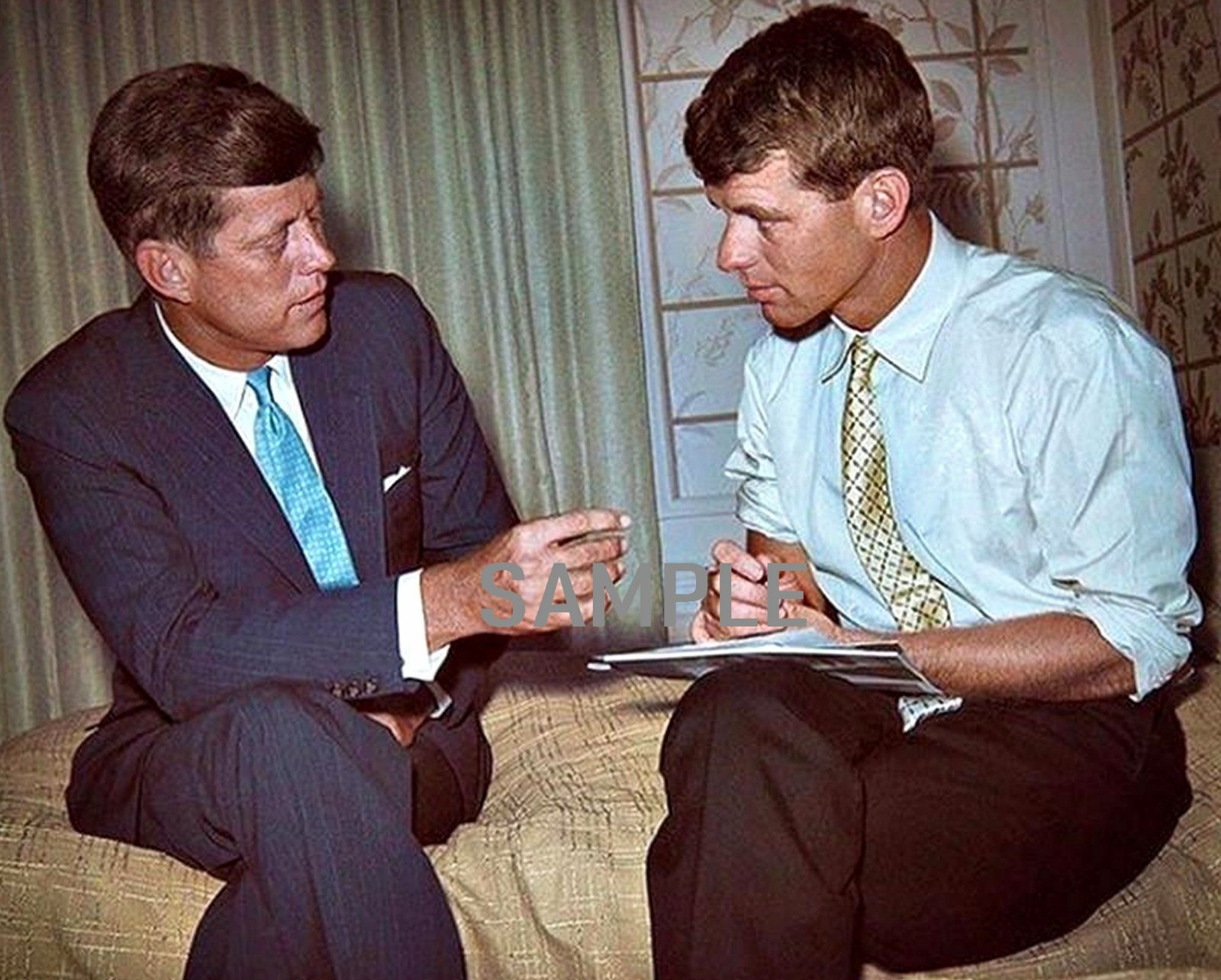1959 JOHN & BOBBY KENNEDY 8.5X11 Campaign Photo