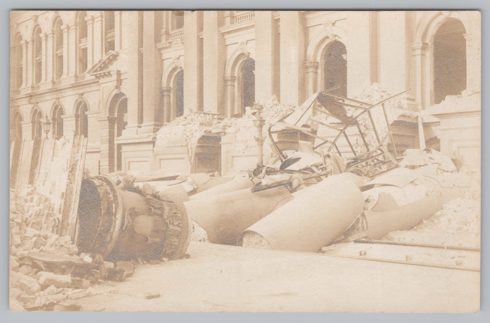 RPPC City Hall Damage Ruins 1906 Earthquake San Francisco CA California Postcard RPPC City Hall Damage Ruins 1906 Earthquake San Francisco CA California Postcard