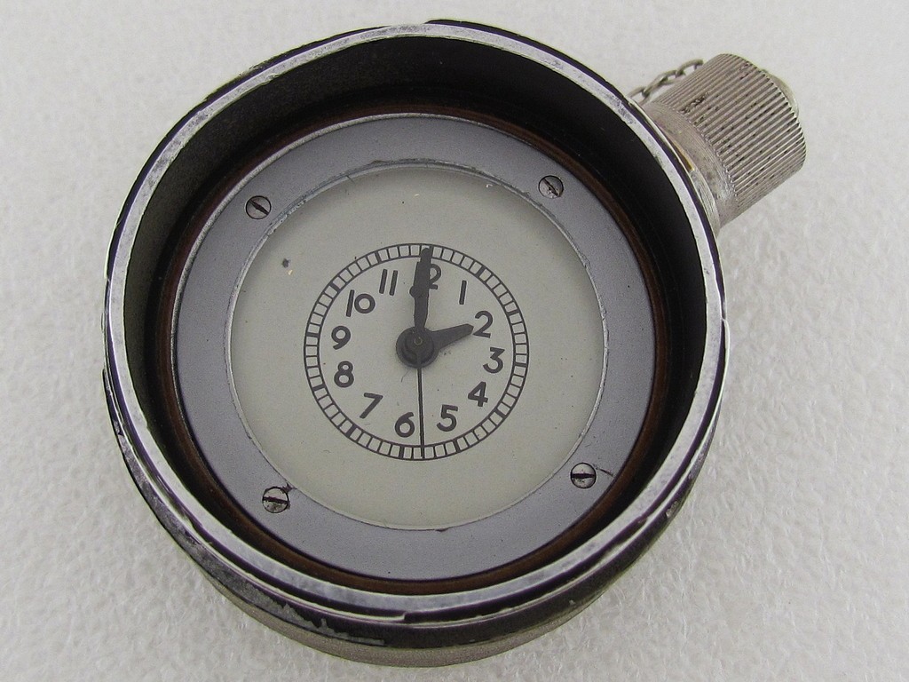 Vintage Russian Jet Fighter MIG-17 Clock ZChZ of Aviation Film-photo Machine Gun