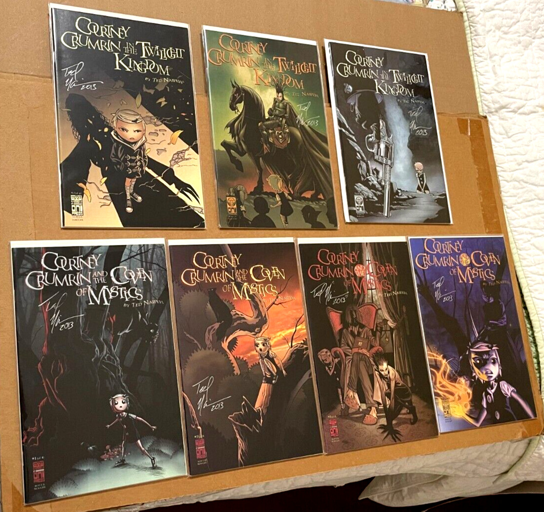 7 Courtney Crumrin Coven 1-4 & Twilight Kindom 1 3 4 NM 1st SIGNED Ted Naifeh