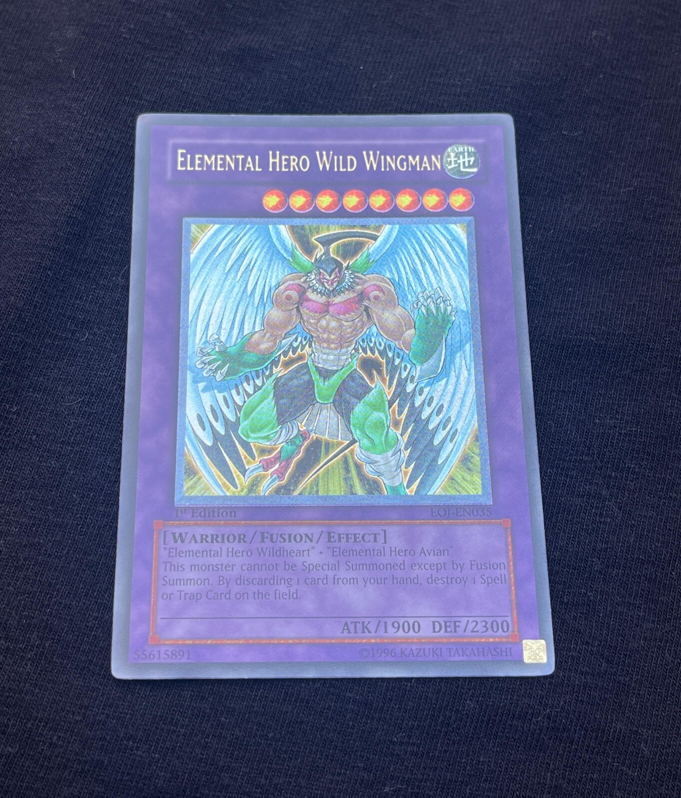 YU-GI-OH Elemental Hero Wild Wingman EOJ-EN035 - Rare Ultimate 1st Ed. ENG NM-/EX