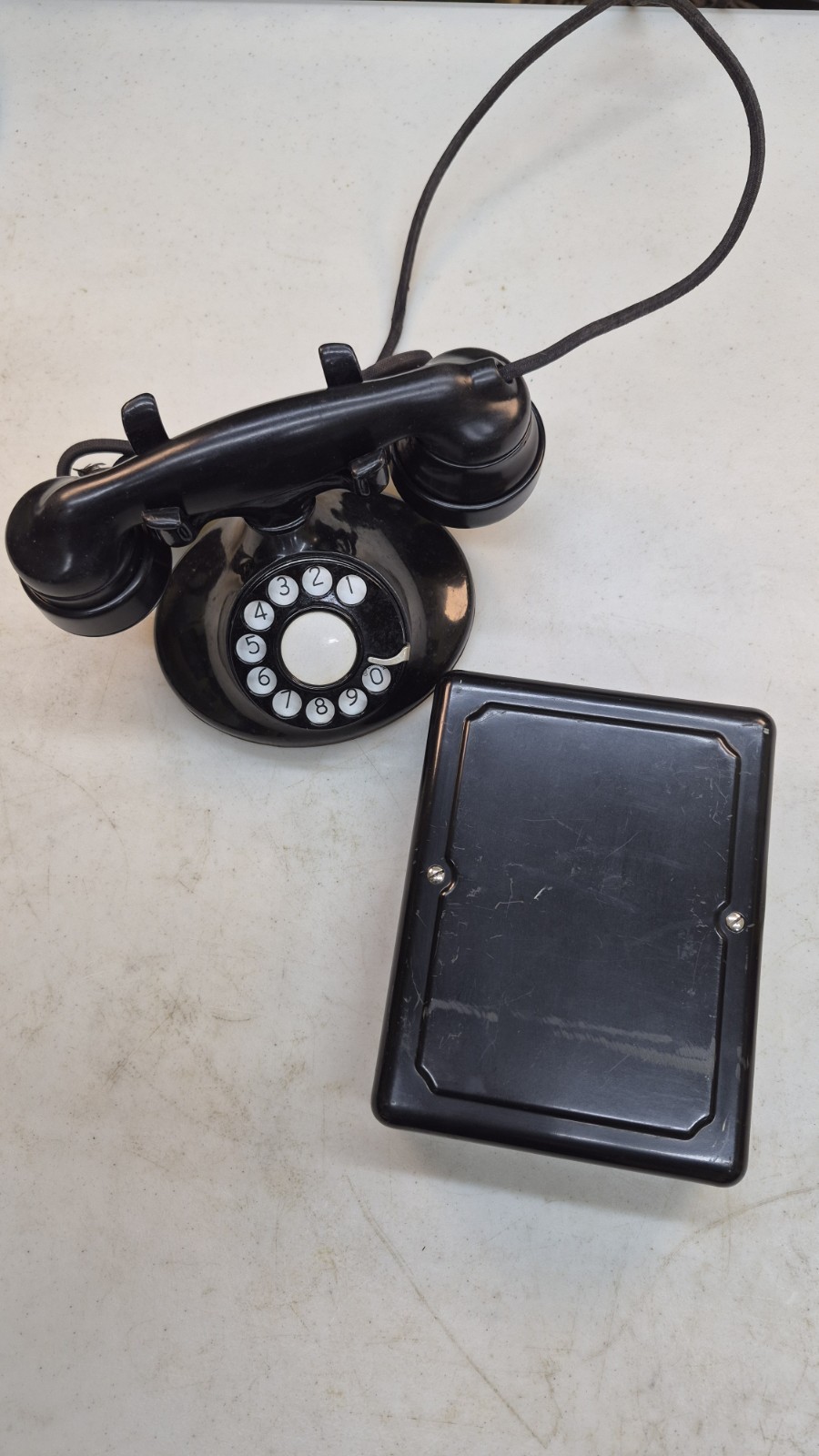 WESTERN ELECTRIC 202 D1 Desk Telephone Rotary Dial & E1 Handset And 684A Subset 