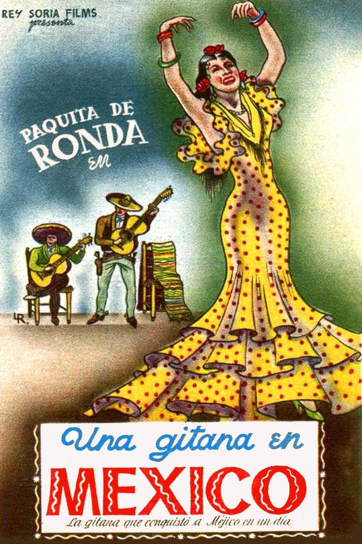 🎵 Paquita de Ronda (1950s) Movie Poster - Vintage Mexican Dance Art Print -