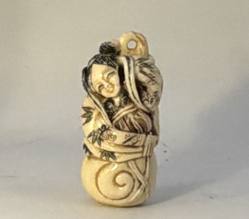 VTG Japanese Natsuke A Carved Woman 3” VTG Japanese Natsuke A Carved Woman 3”