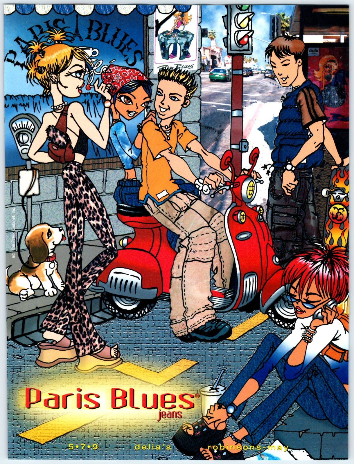 2000 Cartoon Illustration Paris Blues Jeans 8\