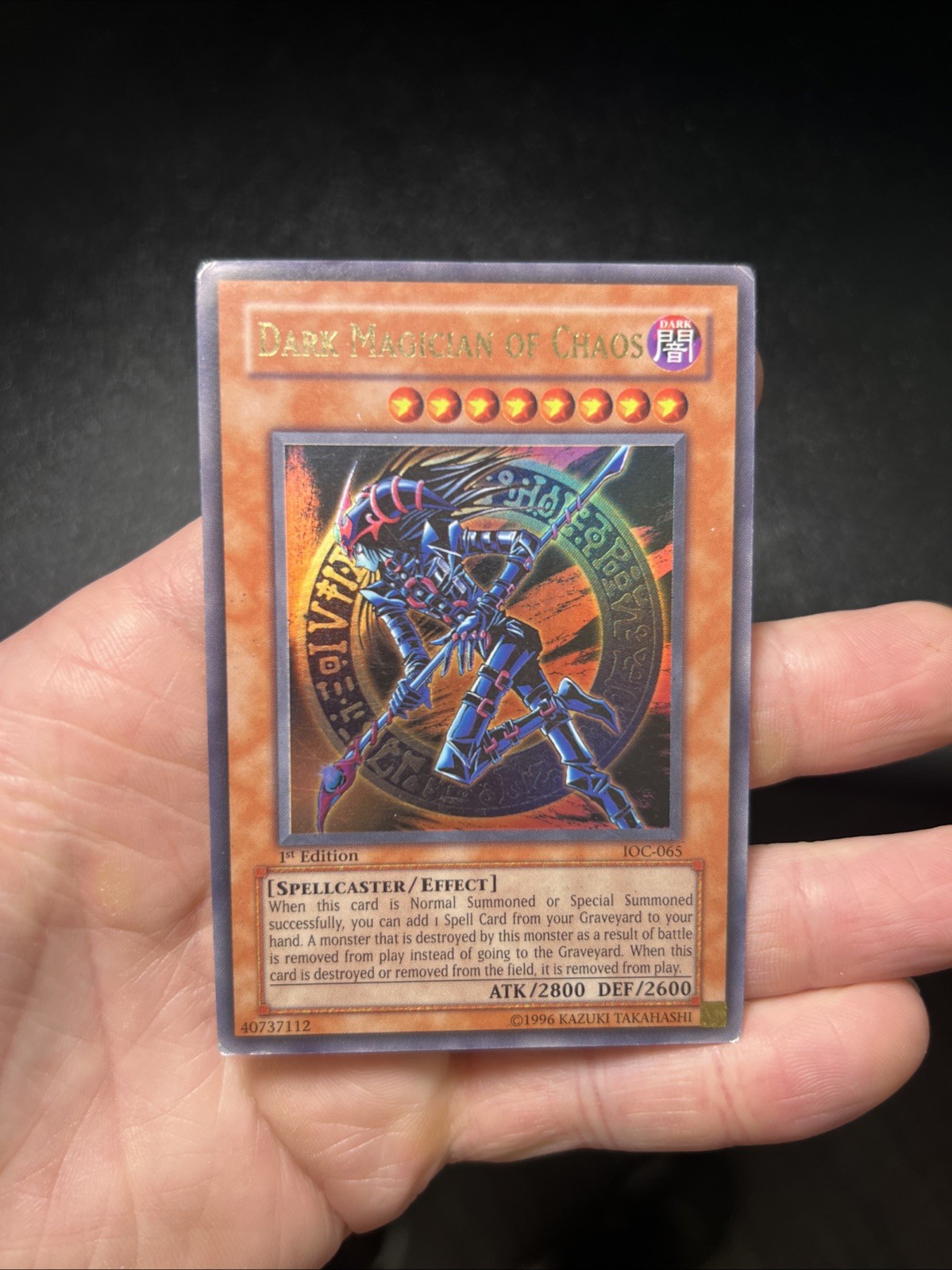 Yu-Gi-Oh Dark Magician of Chaos IOC-065 Invasion Ultra Rare Holo 1st Ed DMG #1