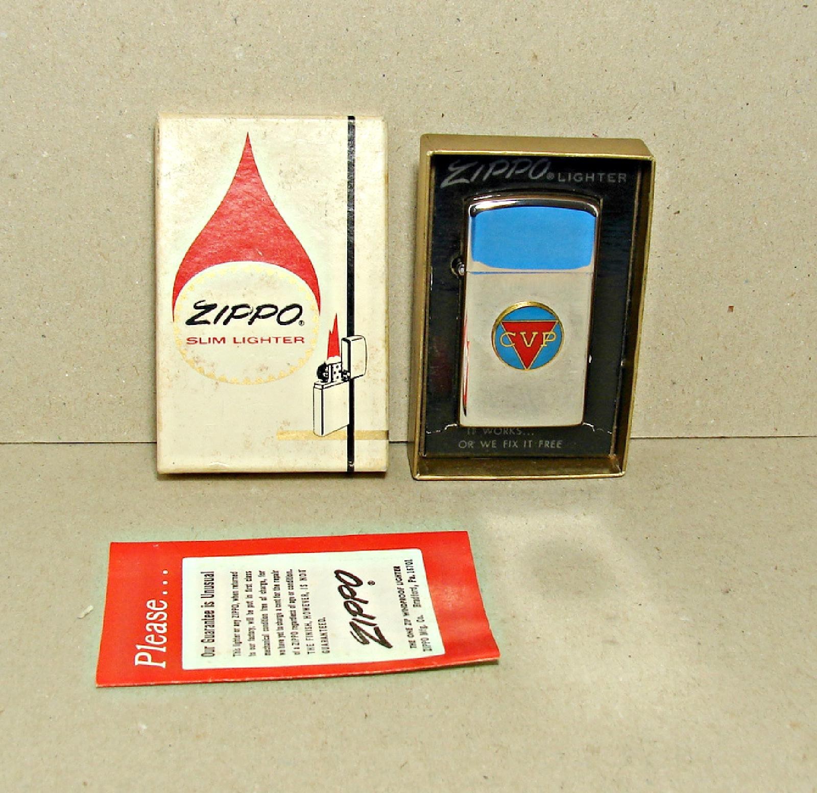 1974 Zippo Slim Lighter In Box Unfired Venezuelan Petroleum Corp. 1974 Zippo Slim Lighter In Box Unfired Venezuelan Petroleum Corp.