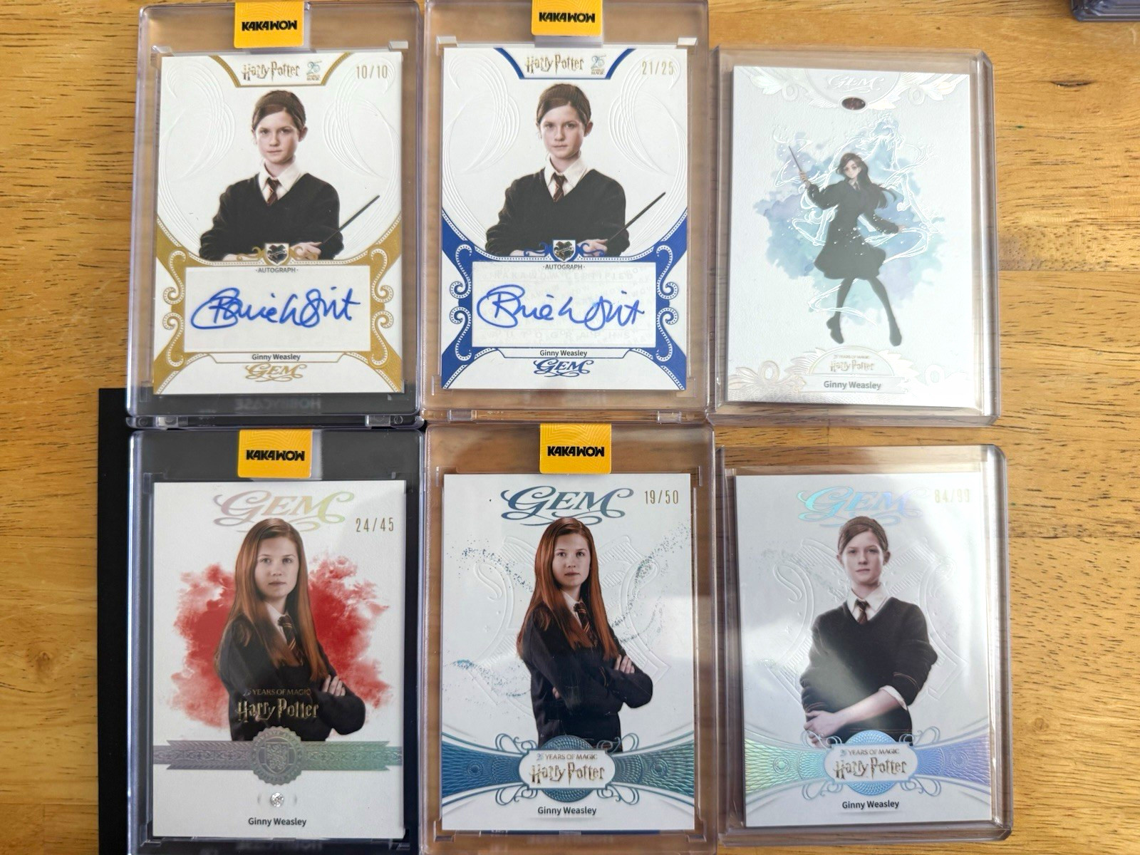 Kakawow GEM Harry Potter Ginny Weasley Bonnie Wright Autograph 2023 Lot 6